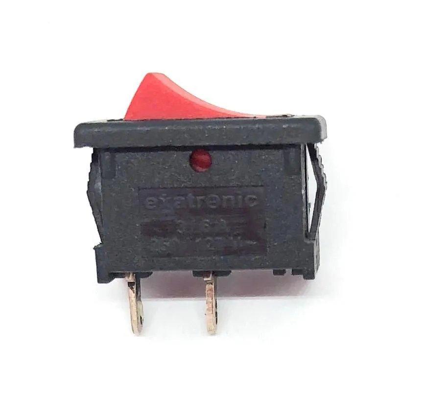 CHAVE INTERRUPTOR TECLA VERMELHA LIGA-DESLIGA EX-1300 EXATRONIC (EX1300)