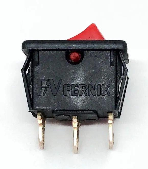 CHAVE INTERRUPTOR TECLA VERMELHA LIGA-LIGA FK301-1-2 FERNIK (FK30112)