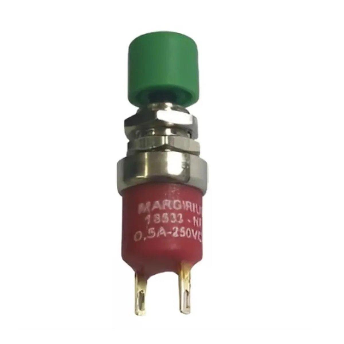 CHAVE PUSHBUTTON NF 18533-GD-ST-S-E ATUADOR VERDE MARGIRIUS (18533GDSTSE)