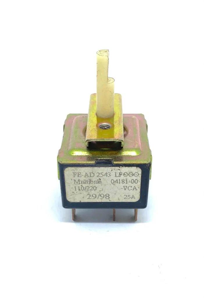 CHAVE SELETORA 25A 110/220VCA 04181-00 MULTIBRAS 2S43-LF000 FEAD