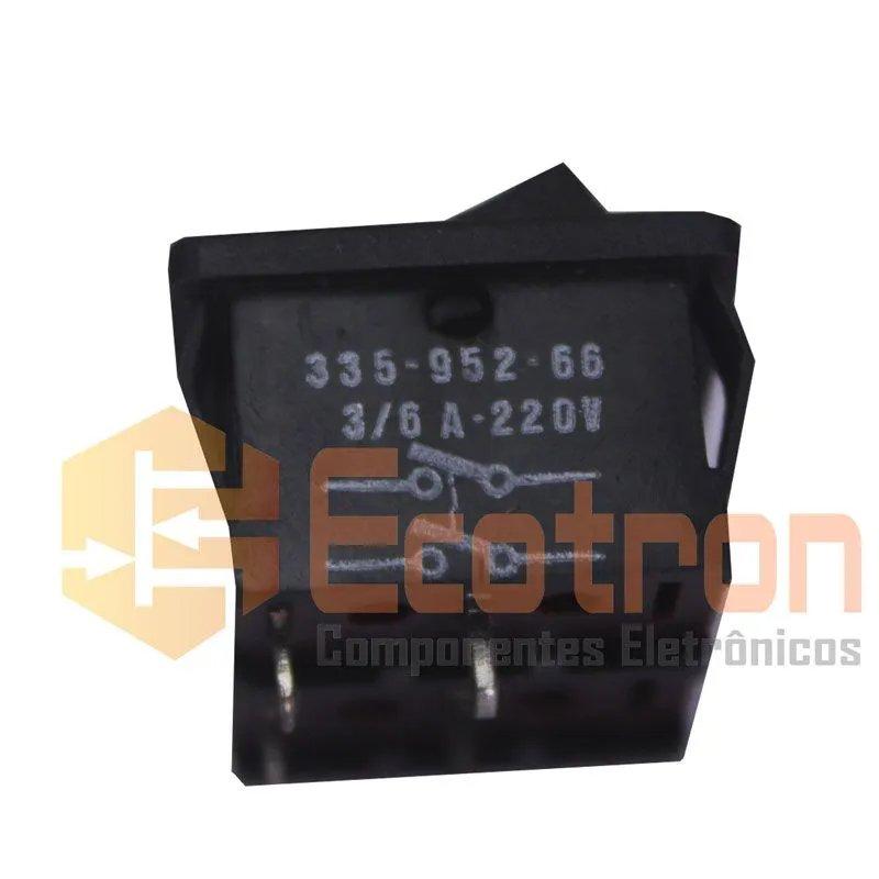 CHAVE TECLA 335-952-66 PRETO EMICOL (33595266)