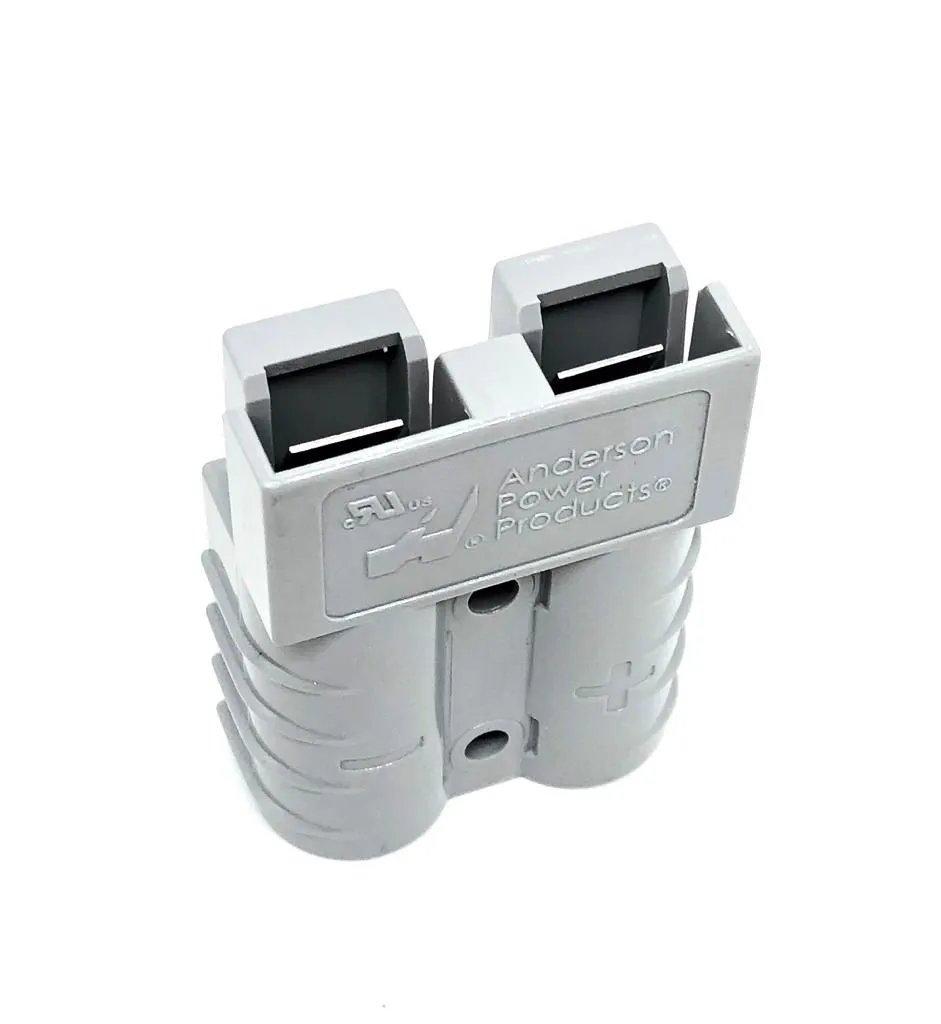 CONECTOR PARA BATERIA DE EMPILHADEIRA 50A 600V SB50 / SL50 CINZA
