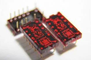 DISPLAY HEXADECIMAL COM LOGICA TIL311 TEXAS