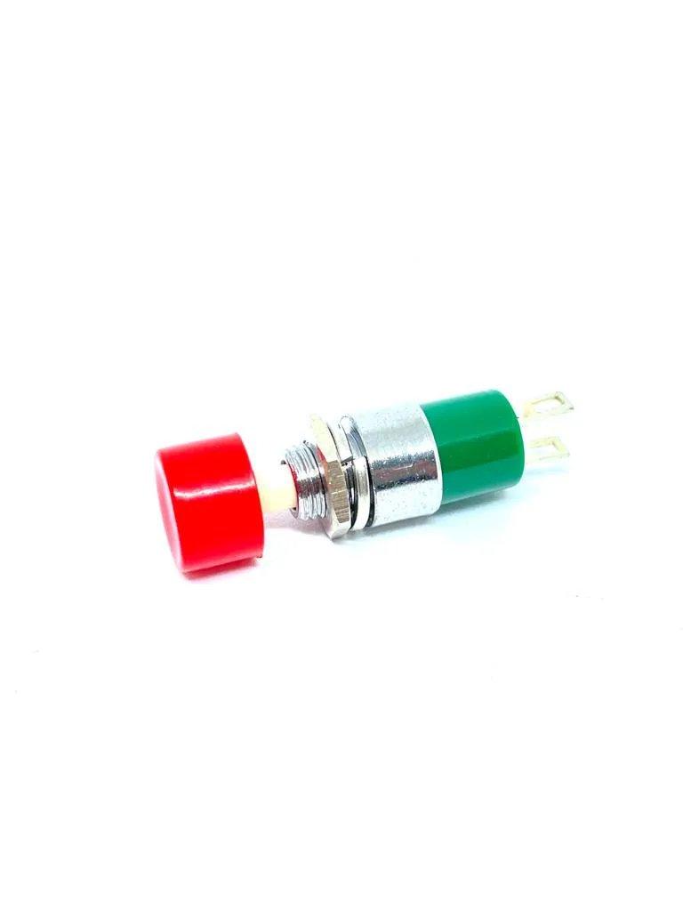 KIT COM 02 PEÇAS - CHAVE BOTÃO DS-323 2T VERMELHO
