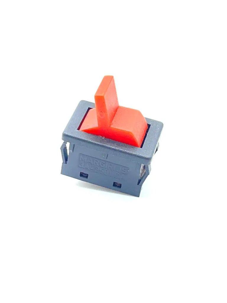 KIT COM 05 PEÇAS - CHAVE INTERRUPTOR ALAVANCA VERMELHA LIGA-LIGA 13101-MF-AE-S1-S MARGIRIUS (13101MFAES1S)