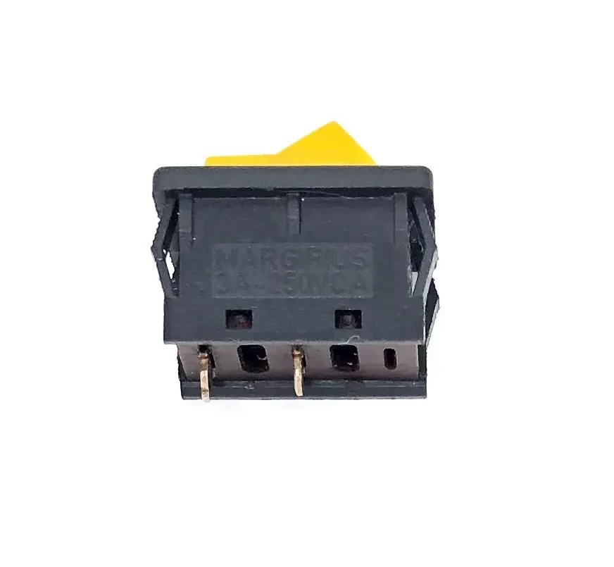 KIT COM 10PEÇAS CHAVE INTERRUPTOR TECLA AMARELA LIGA-DESLIGA 13123-MF-TC-S1-S MARGIRIUS (13123MFTCS1S)