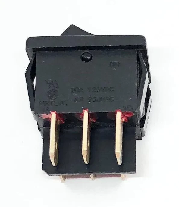 KIT COM 10PEÇAS CHAVE INTERRUPTOR TECLA PRETA LIGA-LIGA DR-72A-BB SOLTEAM (DR72ABB)