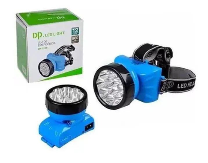 LANTERNA DE CABEÇA 12LEDS DP-722B LED LIGHT (DP722B)